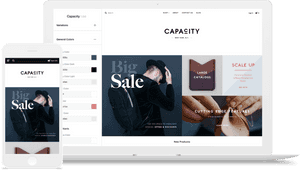 Online Shopping Website Design Mockup PNG image with transparent background