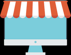 Online Storefront Illustration PNG