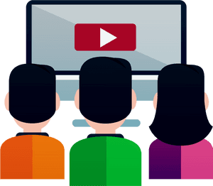 Television Icon - People Watching Tv Icon PNG