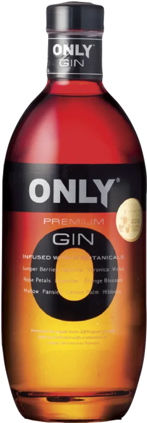 Only Premium Gin Bottle PNG Image