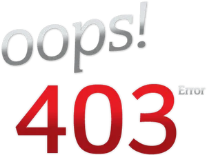 Oops Error403 PNG Image