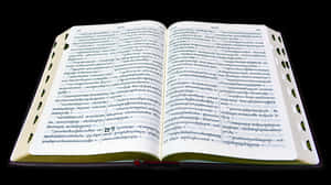 Open Bibleon Black Background PNG image with transparent background