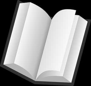Open Blank Book Icon PNG image with transparent background