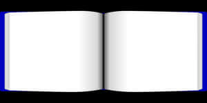 Open Blank Book Mockup PNG image with transparent background