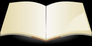 Open Blank Book Vector PNG image with transparent background