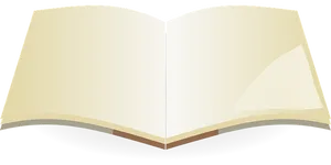 Open Blank Book Vector PNG Image