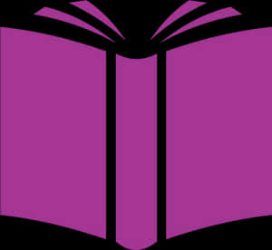Open Book Icon Purple PNG image with transparent background