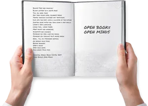 Open Books Open Minds PNG Image