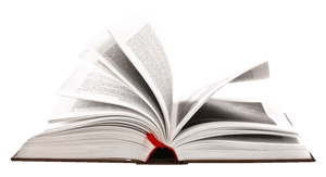 Open Bookwith Flipping Pages PNG image with transparent background