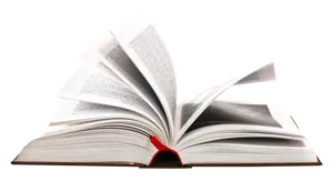 Open Bookwith Flipping Pages PNG Image