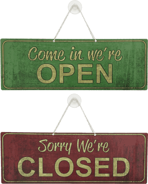 Open Closed Signs PNG