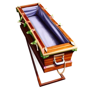 Open Coffin With Drapery Png Pon79 PNG Image