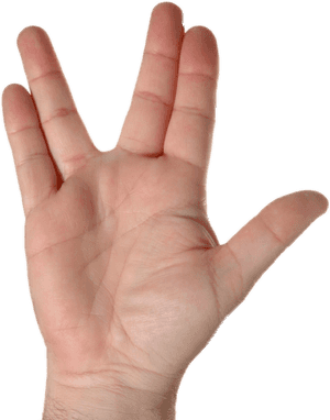 #ftestickers #hand #palm - 4 Finger Peace Sign, HD Png Download PNG image with transparent background