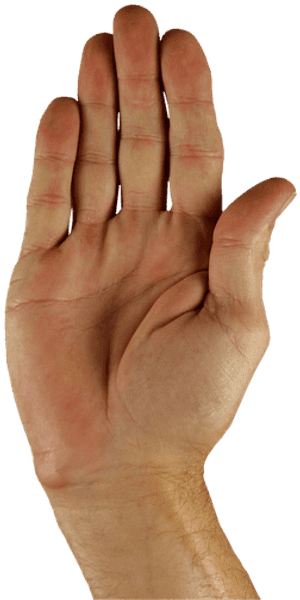 Hand, Stop, Containing, Sign Language, Finger - Tfcc Tear Looks Like, HD Png Download PNG image with transparent background