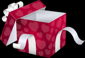 Open Pink Gift Box Png Clipart Image - Gift Box Opened Png, Transparent Png PNG image with transparent background