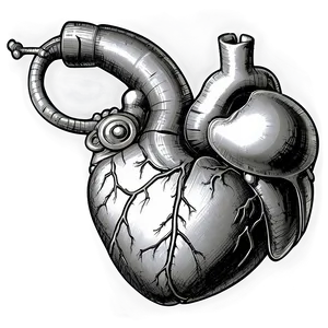 Open Heart Sketch Png Cif71 PNG Image