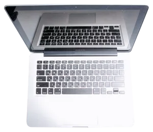 Open Mac Book Pro Top View PNG Image