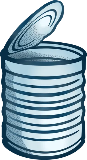 Open Metal Tin Can Illustration PNG Image