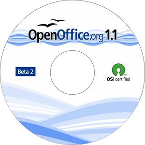 Open Office Beta2 C D Design PNG Image