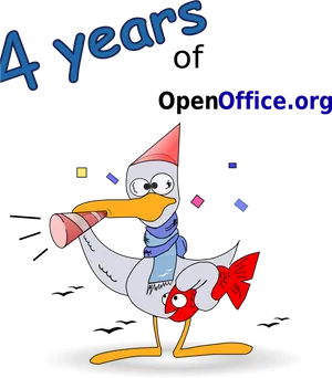 Open Office4th Anniversary Celebration PNG Image