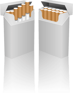 Cigarettes Filter Fags Smoking Png Image - Cartoon Box Of Fags, Transparent Png PNG image with transparent background