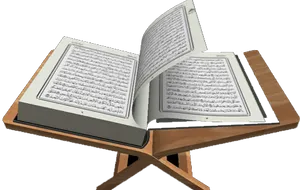 Open Quranon Stand PNG Image