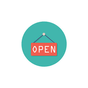 Open Sign Illustration PNG image with transparent background