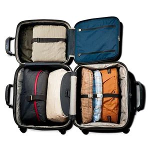 Open Suitcase Overhead View Png Mov99 PNG Image