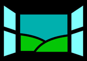 Open Window Vector Illustration PNG image with transparent background