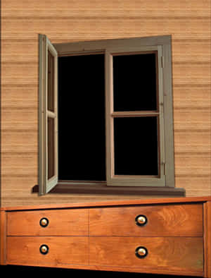 Open Window Wooden Texture Background PNG image with transparent background