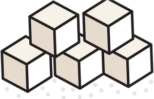 Optical Illusion Cubes Graphic PNG Image