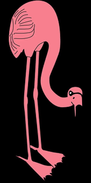 Optical Illusion Flamingo PNG image with transparent background