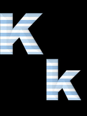 Optical Illusion Letters K PNG image with transparent background