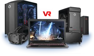 Optimal V R Gaming Setup PNG Image