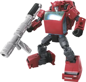 Optimus Prime Action Pose PNG Image