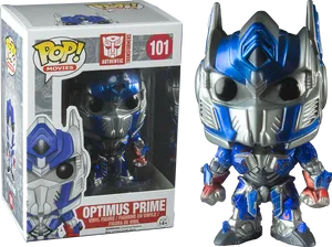 Optimus Prime Funko Pop Vinyl Figure PNG Image