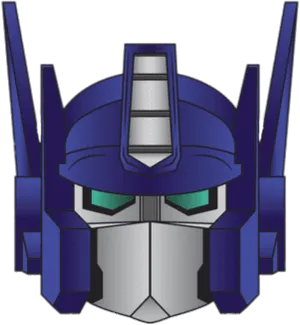 Optimus Prime Head Illustration PNG Image