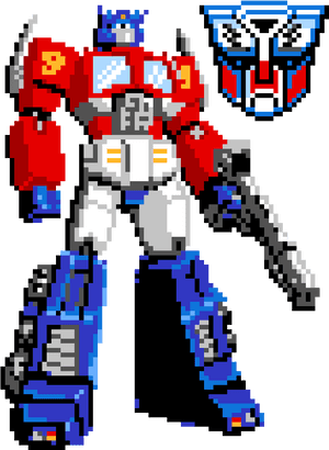 Transparent Optimus Prime Png - Optimus Prime Pixel Art, Png Download PNG