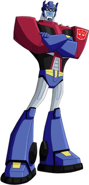 Optimus Prime Standing Pose PNG Image