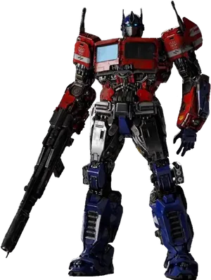 Optimus Prime Standing Pose PNG Image