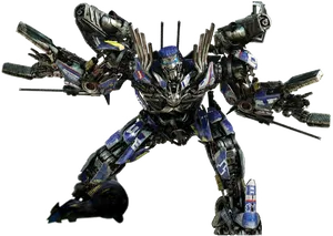 Optimus Prime Transformers Action Pose PNG Image