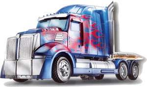 Optimus Prime Truck Mode PNG Image