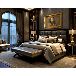 Opulent Master Bedroom PNG 06252024 PNG with transparent background