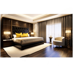 Opulent Master Bedroom PNG 06252024 PNG with transparent background