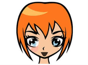 Orange Anime Character PNG with transparent background