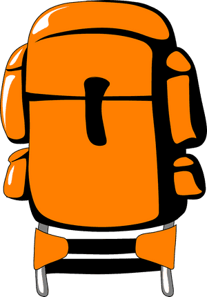 Backpacking Hiking Baggage - Travel Bag Clipart, HD Png Download PNG image with transparent background