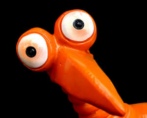 Orange Balloon Dog Figure PNG image with transparent background
