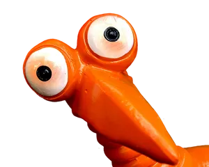 Orange Balloon Dog Figure PNG Image