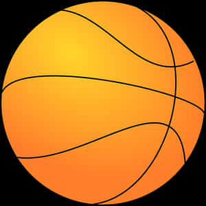 Orange Basketball Vector Illustration PNG image with transparent background