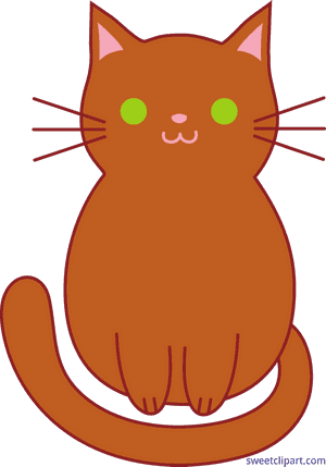 Kitten Cute Brown Clip - Transparent Cat Cute Clipart, HD Png Download PNG image with transparent background